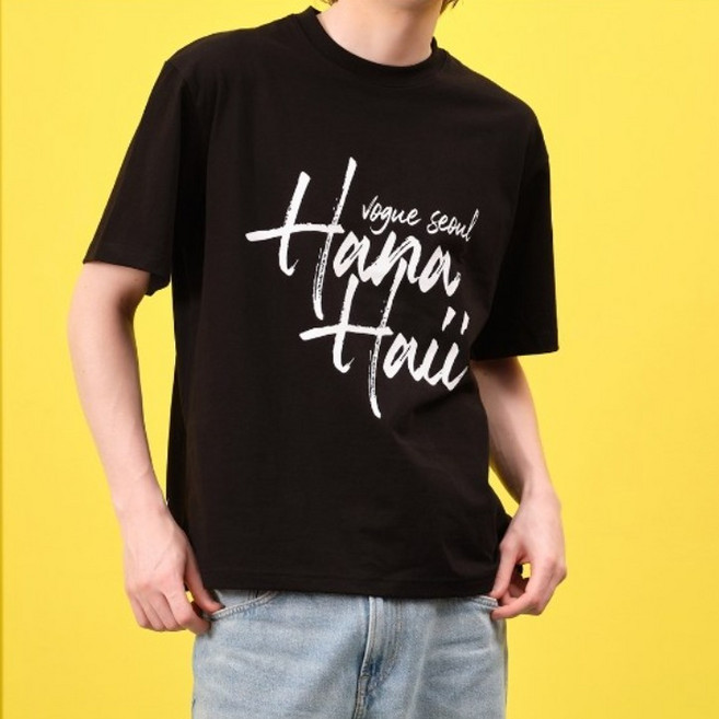 HANAHAII 캘리그라피 반팔티