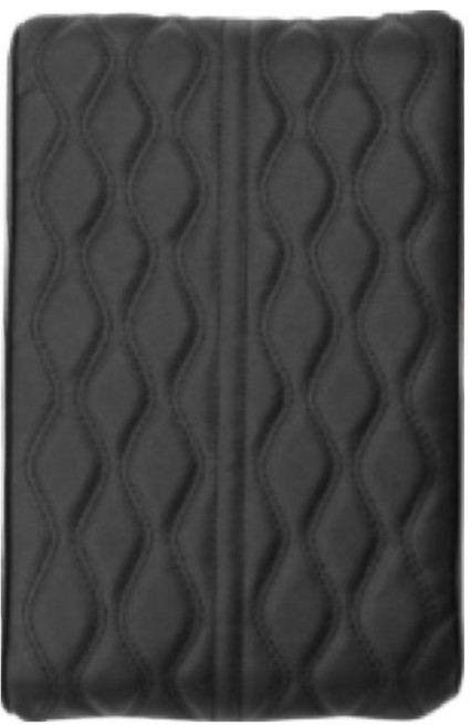 소울랜드 차량용 프리미엄 팔쿠션, 블랙, 1개