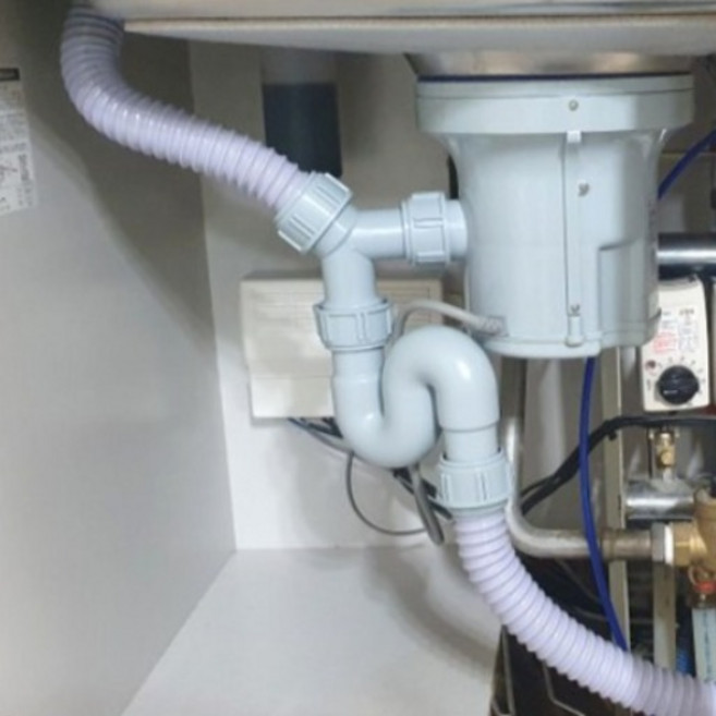 탈수배수구S트랩 음식물탈수기U트랩 한세트, 1개