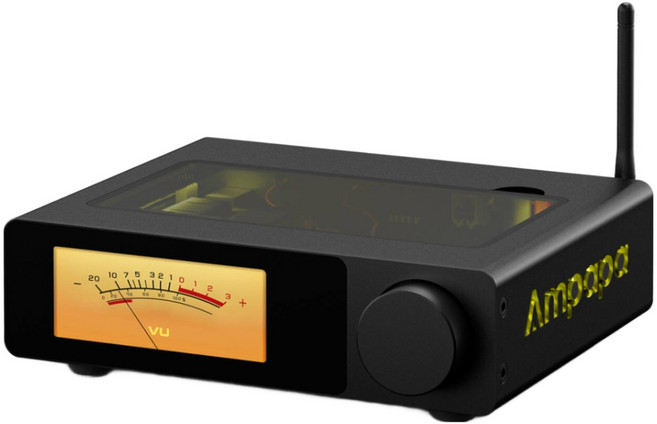 Ampapa D1 TPA3255 하이파이 앰프: 블루투스5.2 디지털 VU 미터 HPF 내장