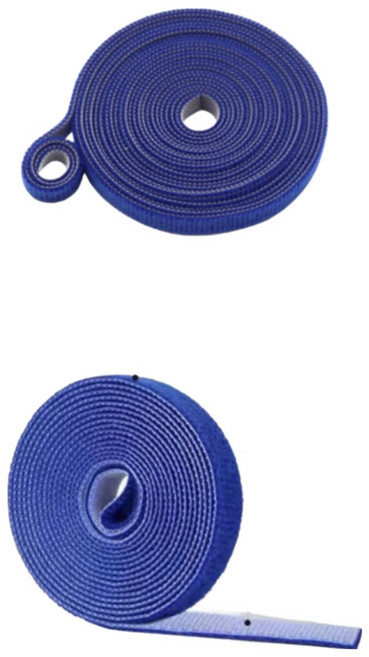 식물 고정 벨크로 타이 원예 가든 지지대끈 찍찍이 10mmX2m 파랑, 10세트