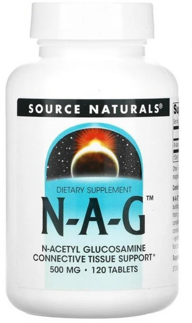 소스 네츄럴 NAG N 아세틸 글루코사민 500mg 120정 아미노당 효능 효과, 1개 - 쿠팡