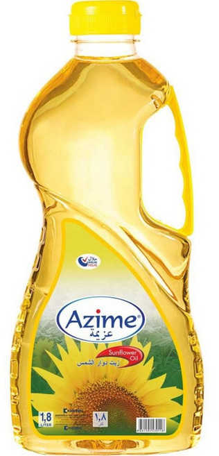 Turkish Azime Premium Sunflower Oil 터키 아지메 프리미엄 해바라기유, 4개, 1.8L