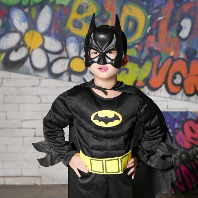 남아 히어로 코스튬 가면 배트맨 아이언맨 슈퍼맨 헐크 스파이더맨 토르