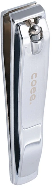 코이 국산 일자날 팬던트포함 절삭력 좋은 스테인리스 손톱깎이, 1개, 실버(유광 스테인리스) - 쿠팡