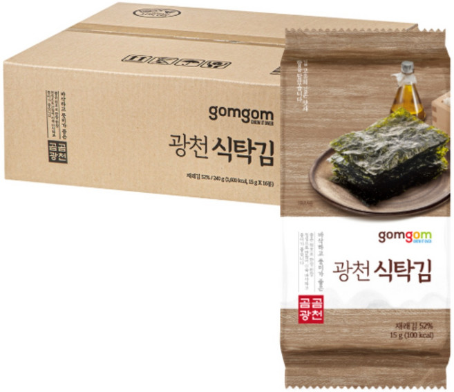 곰곰 광천 식탁김, 15g, 16개