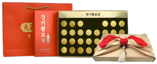 천기황보단+쇼핑백+고급선물포장 침향+녹용 침향환 프리미엄침향 침향단 VIP선물, 1개, 112.5g