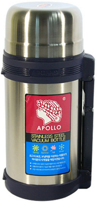 아폴로 보온보냉병, 실버, 1L, 1개