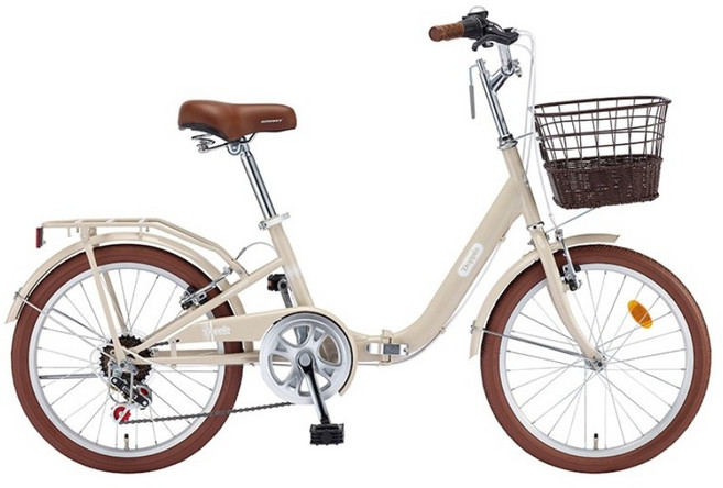 스마트 도피오 20 2026년 알루미늄 미니벨로 접이식 자전거, 1개, 160cm, 라이트베이지 미조립