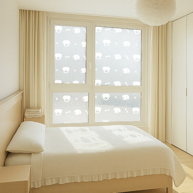 물없이 붙이는 창문 단열뽁뽁이 더블(7중) 도그 1m x 5m / 딱포미, 1개