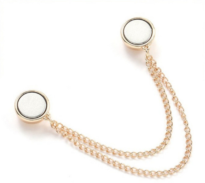 일리오시ILLIOSI 바지 셔츠 소매 밑단 고정 기장 조절 자석 체인