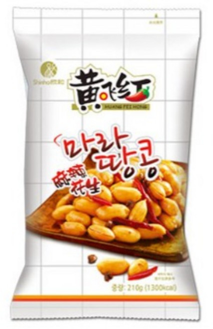 다원중국식품 황비홍 마라땅콩 1박스(16개), 210g, 16개