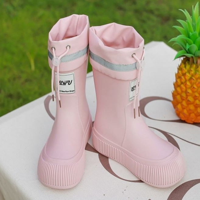퓨어몰링 커플 레인부츠 여름 장화 여성용 미들부츠
