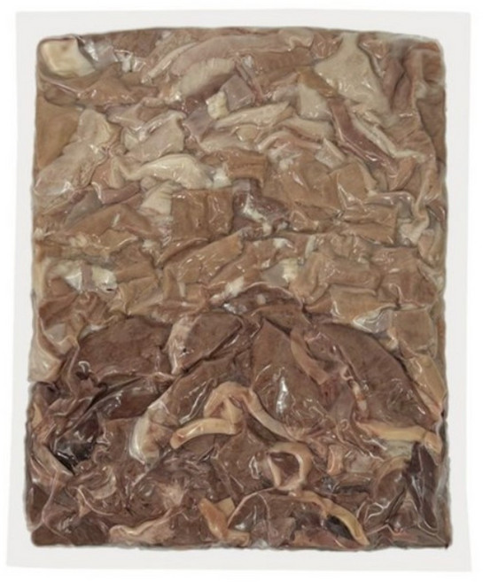 춘풍접객 삶은 돼지 모듬내장 슬라이스 1kg 국밥용 절단 냉동 오소리감투 소창 염통 순대, 1개