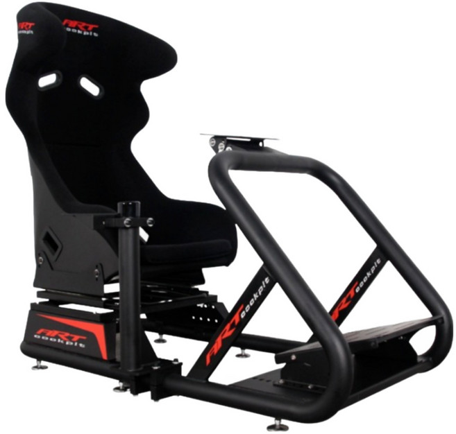 제이프랙 편안한 버킷체어 pc 자동차 게임 컨트롤러 메탈 레이싱휠 거치대 블랙, 1개, PRO 프레임 + 레이싱 버킷시트 대형