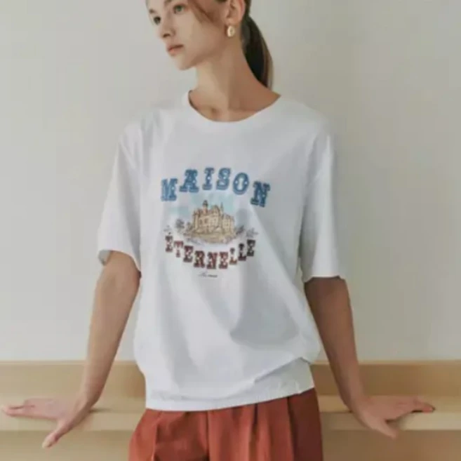 [헬렌카렌] 26SS 블루종 아트웍 티블라우스 3종 1154251 - 쿠팡