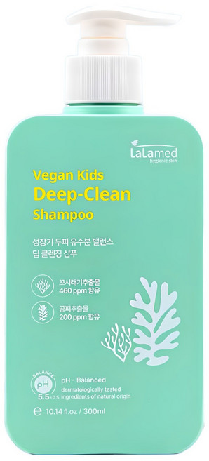 라라메드 비건 키즈 딥클린 샴푸, 1개, 300ml