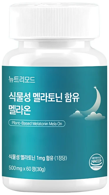 뉴트리모드 식물성 멜라토닌 함유 멜라온, 1개, 60정 - 쿠팡
