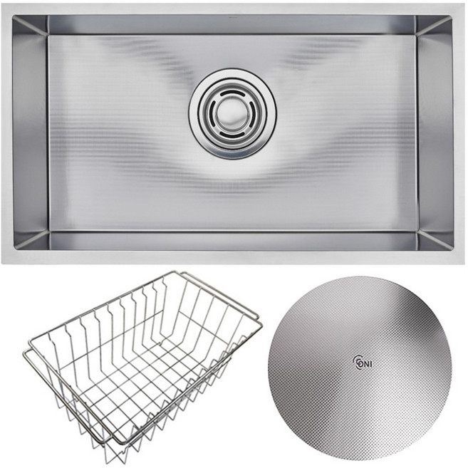 백조씽크 고니 ECNR8310 엠보 사각싱크볼 싱크볼교체, 1세트