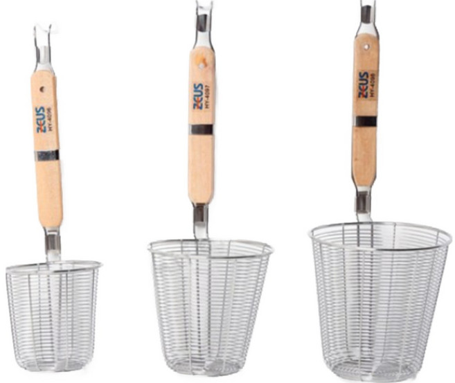 제우스 업소용 스텐 만능 면 파스타 국수 우동 주방 뜰채 건지개 건지기, 1개