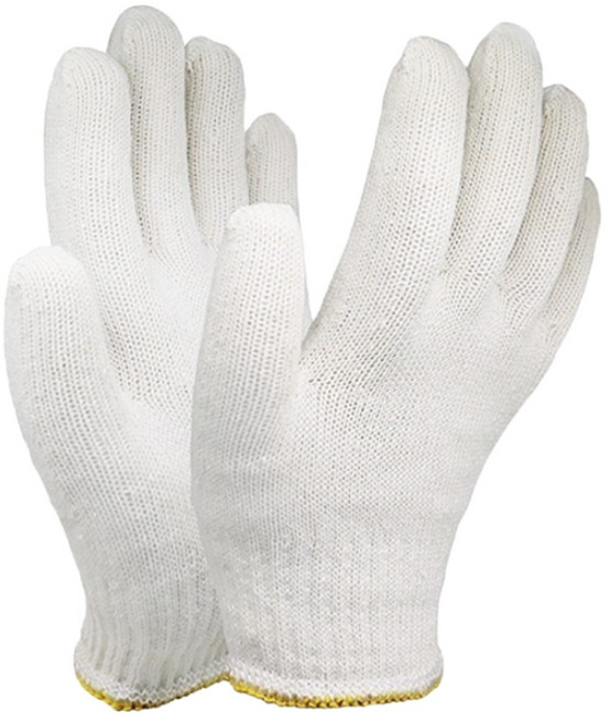 SJG 클로버 면장갑 35g 100켤레, 손목색상(노랑), 100개