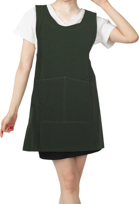 DWAE216 끈 조절 원피스형 앞치마 복지센터 요양원 요양사, DWAE216 카키, 1개