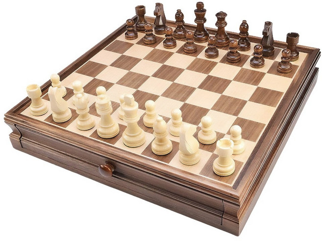 자석 체스판 보드게임 원목 고급 체스 chess 세트, 1개