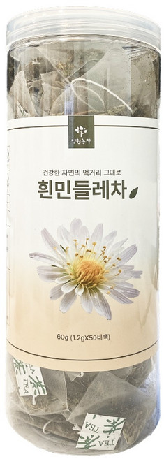 양원농장 더와이 원형통 흰민들레차, 1개, 50개입, 1.2g