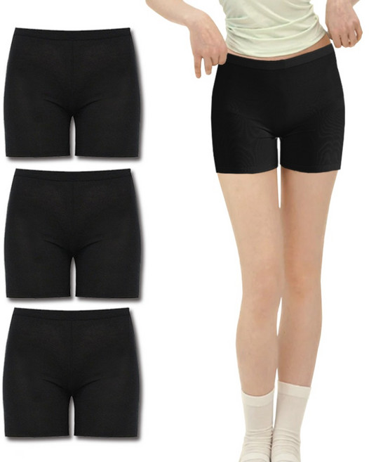 글로리 [국내산]면스판 3부 속바지 치마 원피스 교복 2P/3P[여학생]