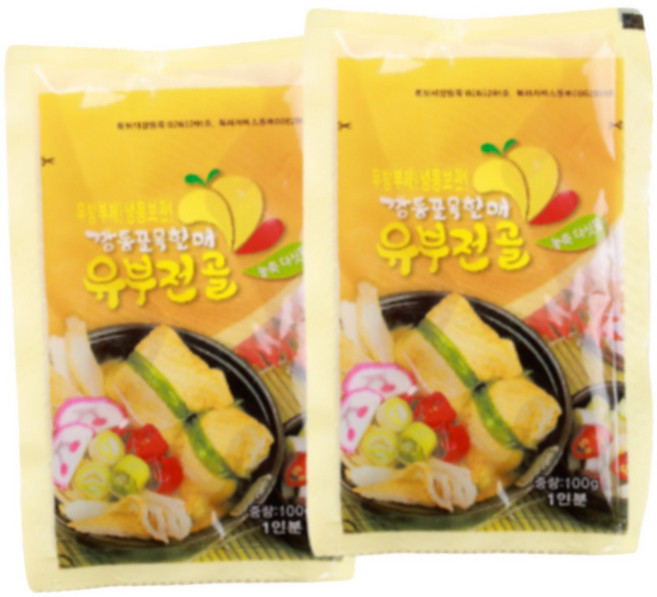 깡통골목할매유부전골 농축 다싯물 밀키트 육수, 5개, 100g
