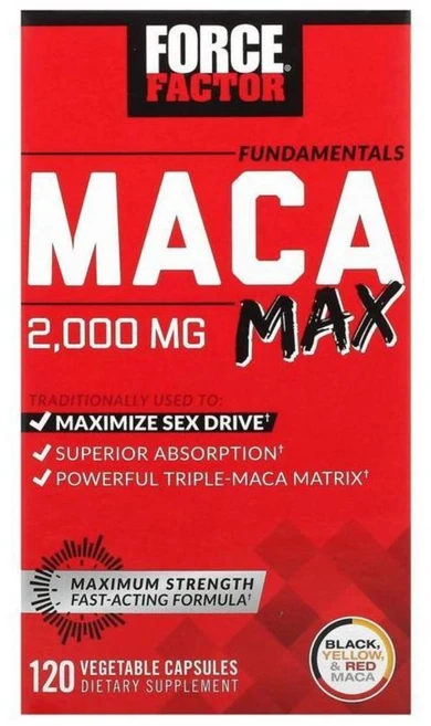 포스팩터 펀더멘탈 마카 맥스 500mg 베지캡슐 120정, 1개 - 쿠팡