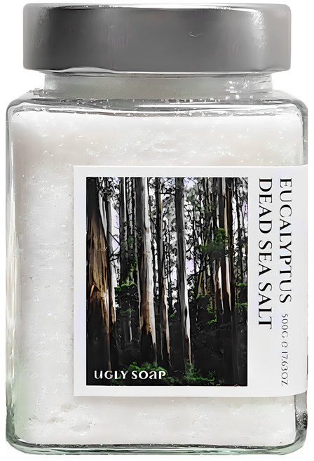 어글리솝 99.9% 사해소금 입욕제 족욕제 아로마 유칼립투스향, 500g, 1개