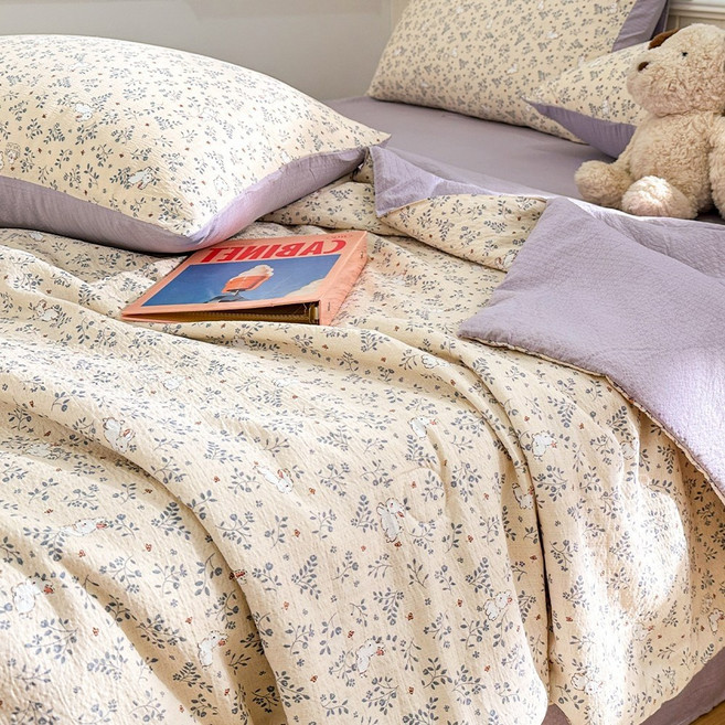 Cozy Aura 사계절 차렵이불 침대패드 베개커버 세트