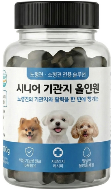 노령견용 강아지 기관지 종합 영양제, 100g, 1개, 호흡기/기관지