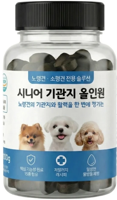 노령견용 강아지 기관지 종합 영양제, 100g, 1개, 호흡기/기관지 - 쿠팡