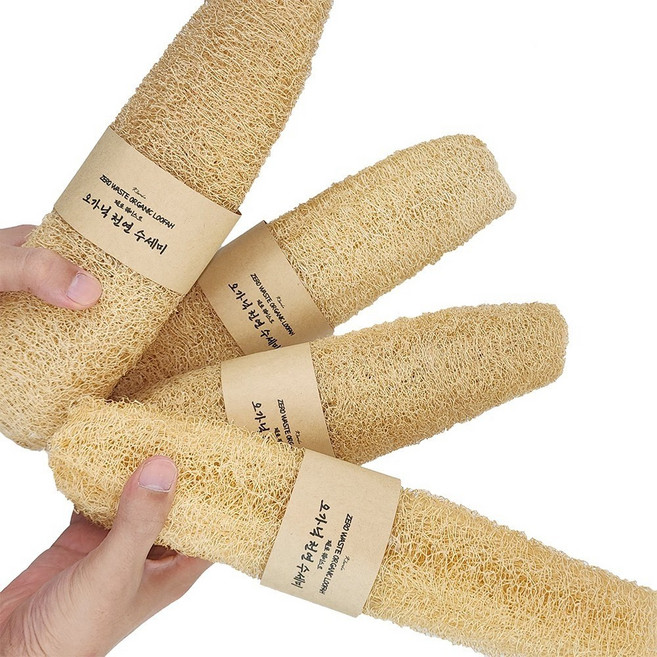 클라체 친환경 천연 수세미, 5개, 1세트, 프리미엄형(25~30cm)