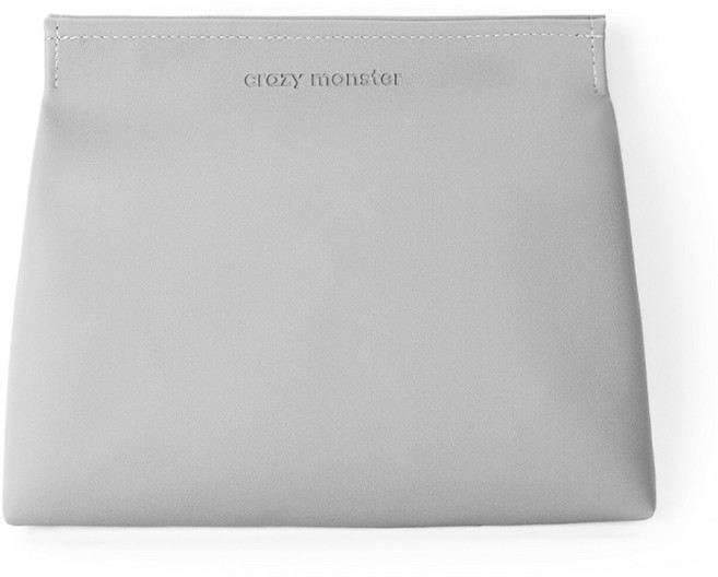 크레이지몬스터 전차종용 쓰리착 쓰레기통, 그레이, 1개