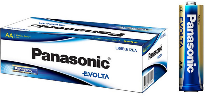 파나소닉 에볼타 프리미엄 알카라인 AA건전지, 12개입, 1개