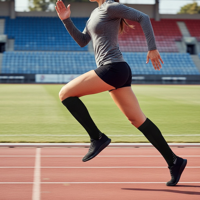 리스펙 프로 러닝 컴프레션 니삭스 고급 나일론 소재