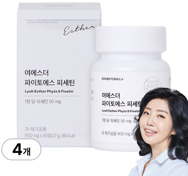 [본사직영] 여에스더 파이토에스 피세틴, 4개, 30정
