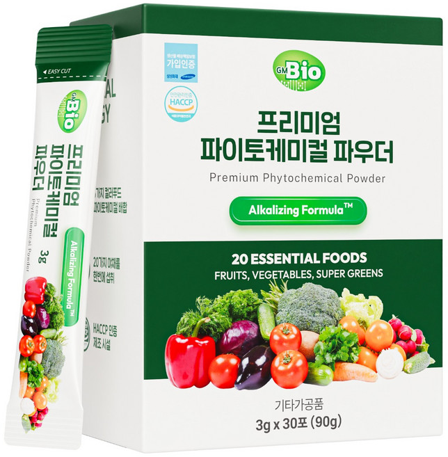 지엠바이오 파이토케미컬 파우더 식이섬유, 6박스, 30회분