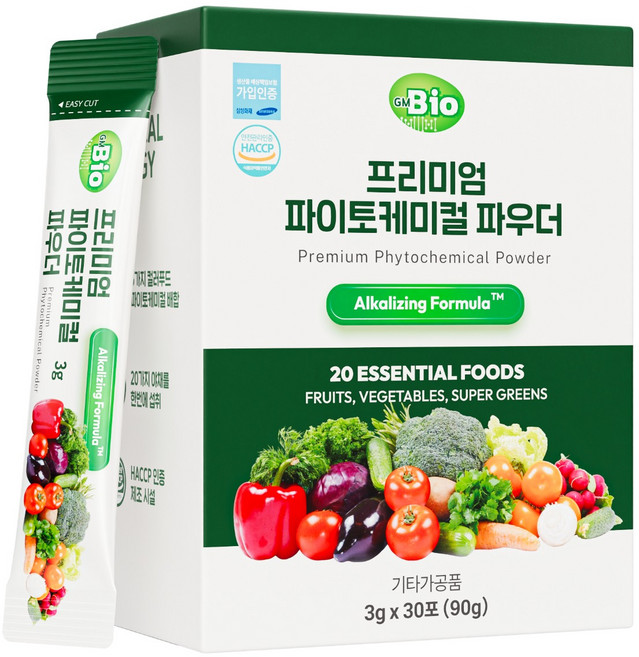 지엠바이오 파이토케미컬 파우더 식이섬유, 12박스, 30회분