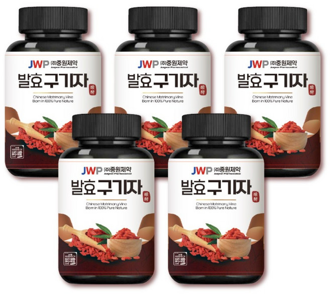 중원제약 발효 구기자환 특허와 출원을 통한 발효공법, 100g, 5개