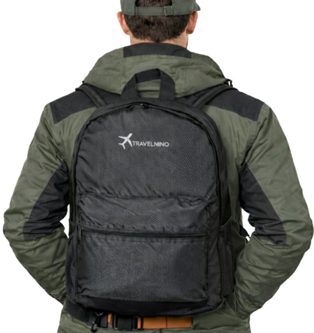 엘리트리빙 대용량 등산 가방, 블랙