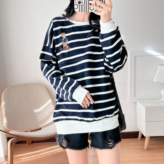 마마앙 수유복 수유티셔츠 임산부티 상의 외출복 임부복 빅사이즈