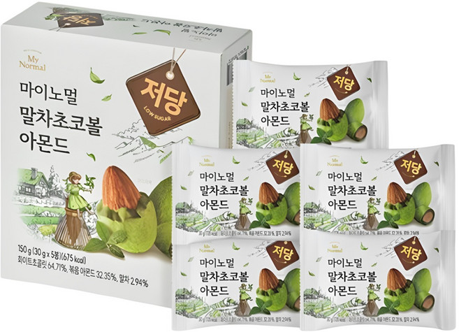 마이노멀 저당 초코볼 4종 말차 30g 5개
