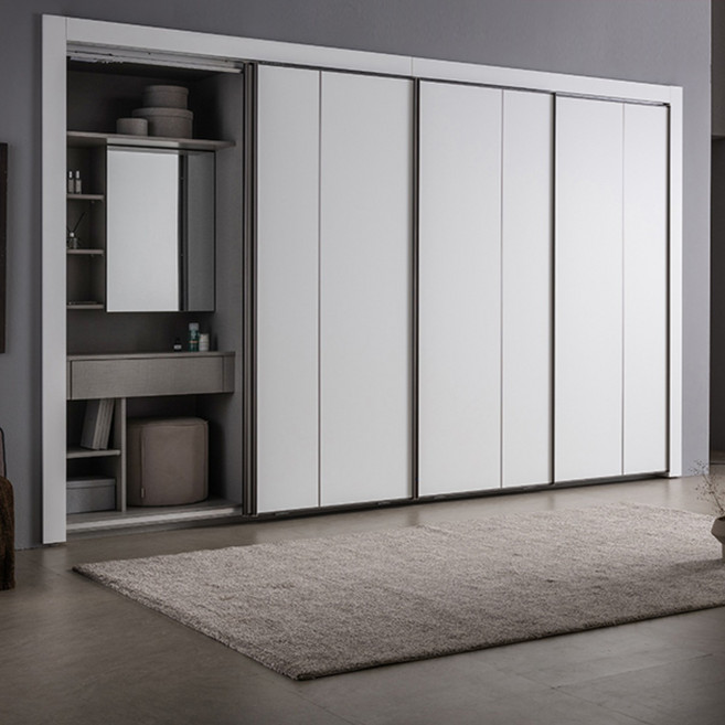 에넥스 코니 화장대 슬라이딩 붙박이장 실속형 290cm, 화이트