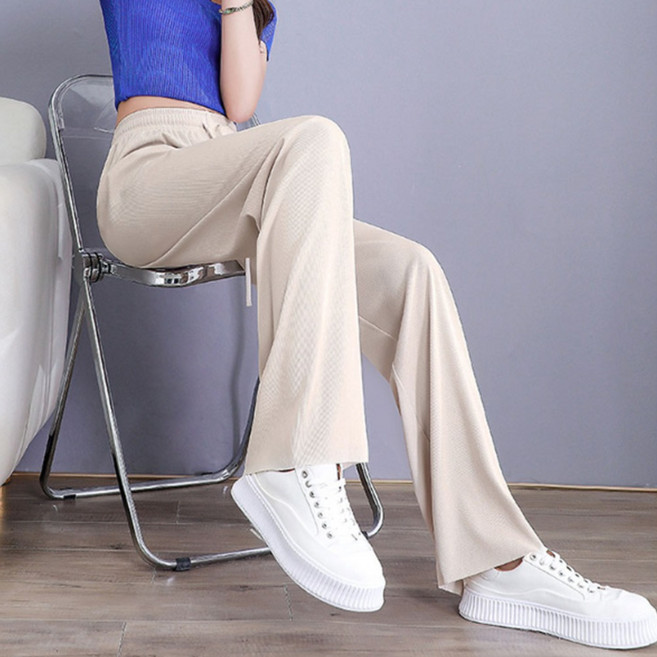 데라스코 여성 봄바지 편한 바지 플리츠팬츠