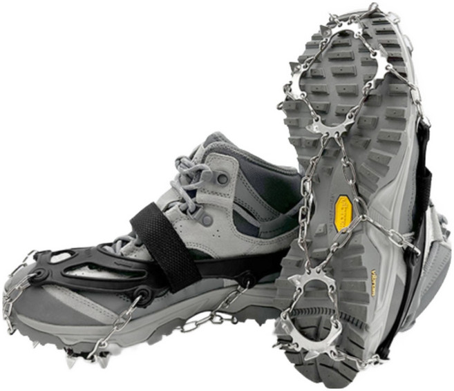 (주)에이스샵_(파우치증정) 등산아이젠 4P 13P 스텐 아이젠 겨울산행, 체인-아이젠(스노우13p-M)(파우치포함)