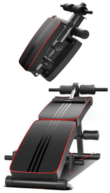 접이식 싯업보드 싯업벤치 푸쉬업 복근 뱃살 허리 스트레칭 강화 운동기구 윗몸일으키기 팔굽혀펴기 푸쉬업보드, 고급형